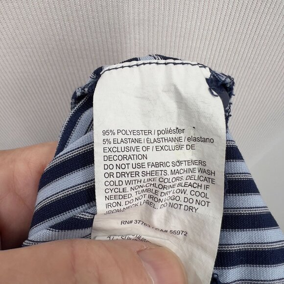 Callaway Men's Opti-Dri Golf Polo Shirt XL Extra Large Blue & White Striped - Picture 6 of 7